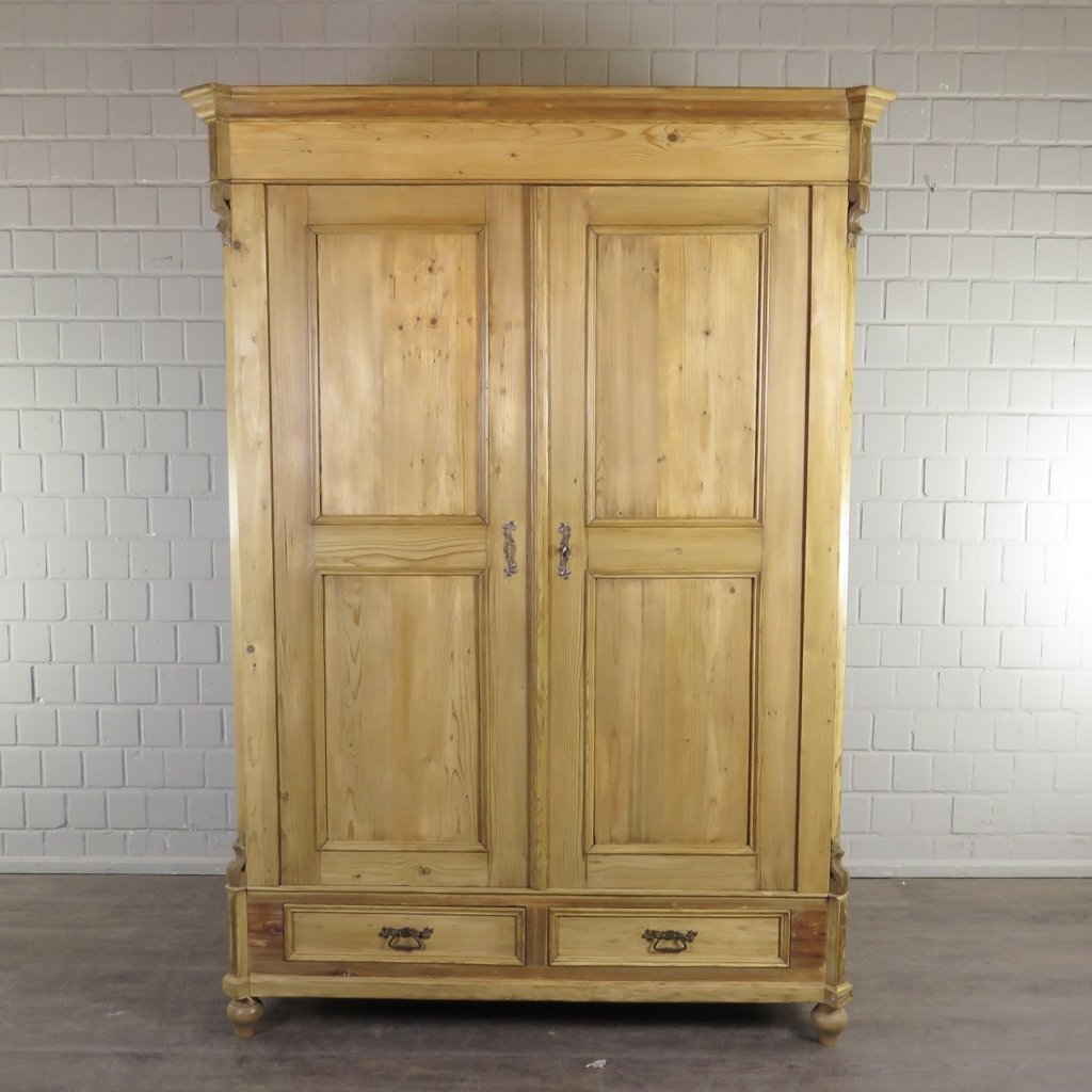 Schrank Kleiderschrank Gründerzeit 1880 Kiefer