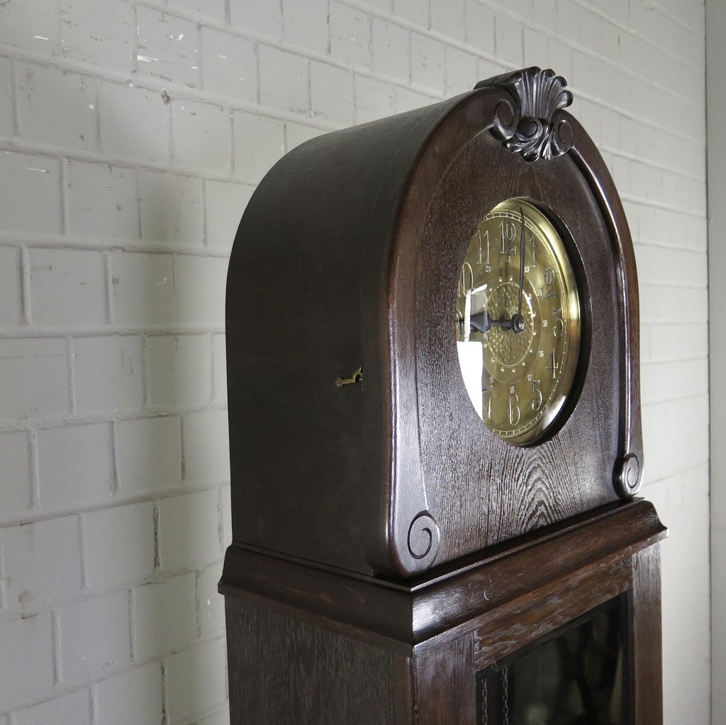 Standuhr Uhr Jugendstil 1910 Eiche