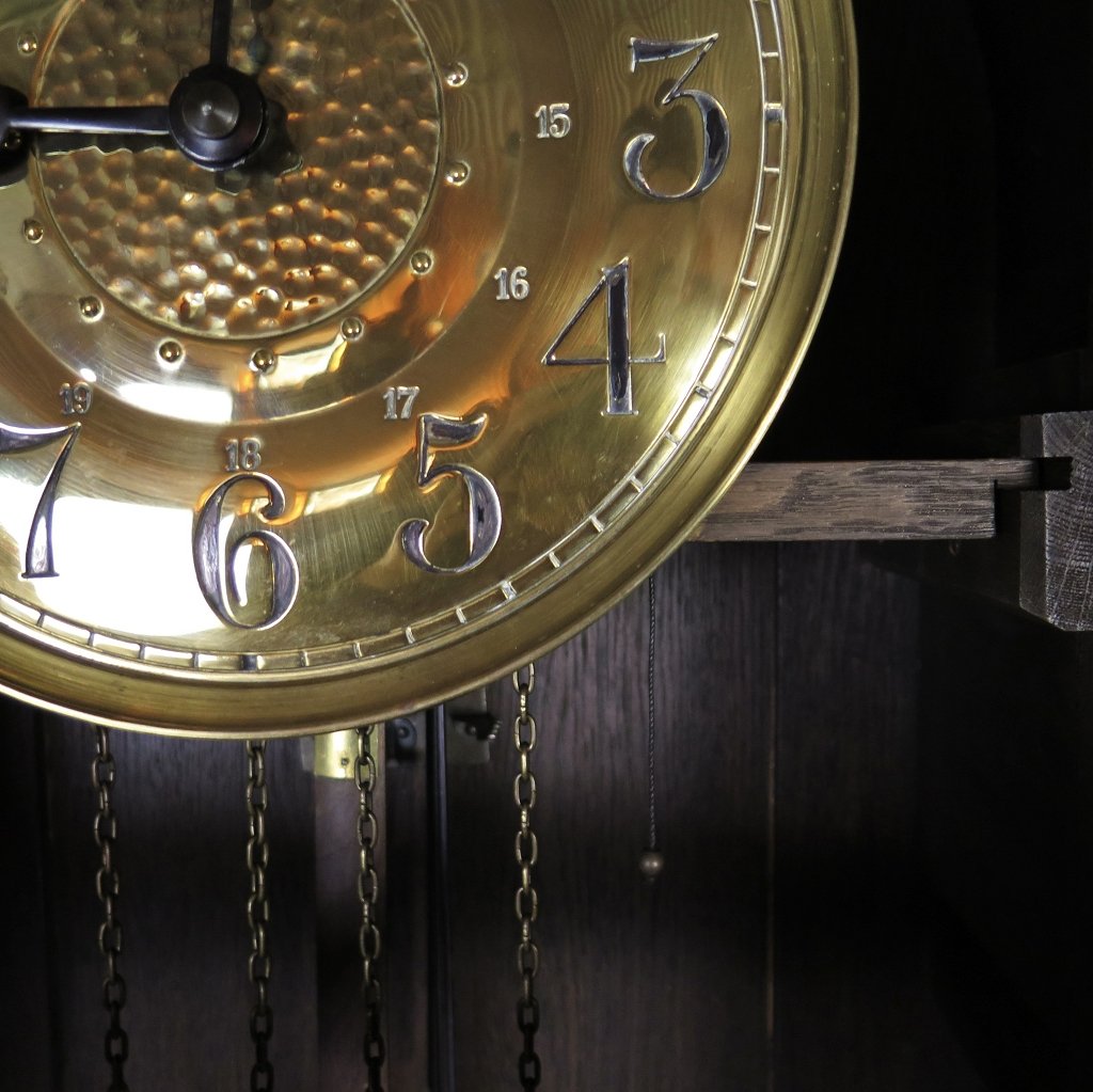 Standuhr Uhr Jugendstil 1910 Eiche
