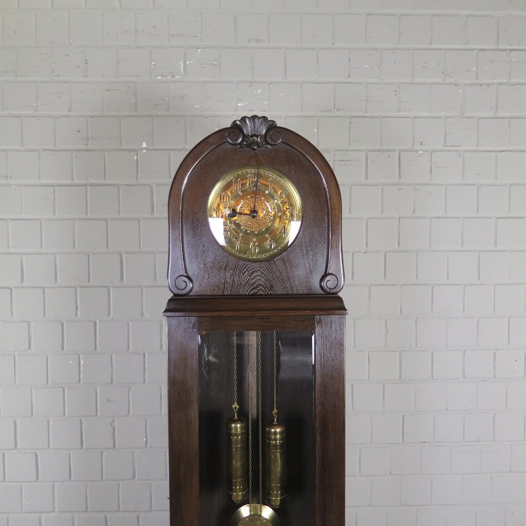 Standuhr Uhr Jugendstil 1910 Eiche