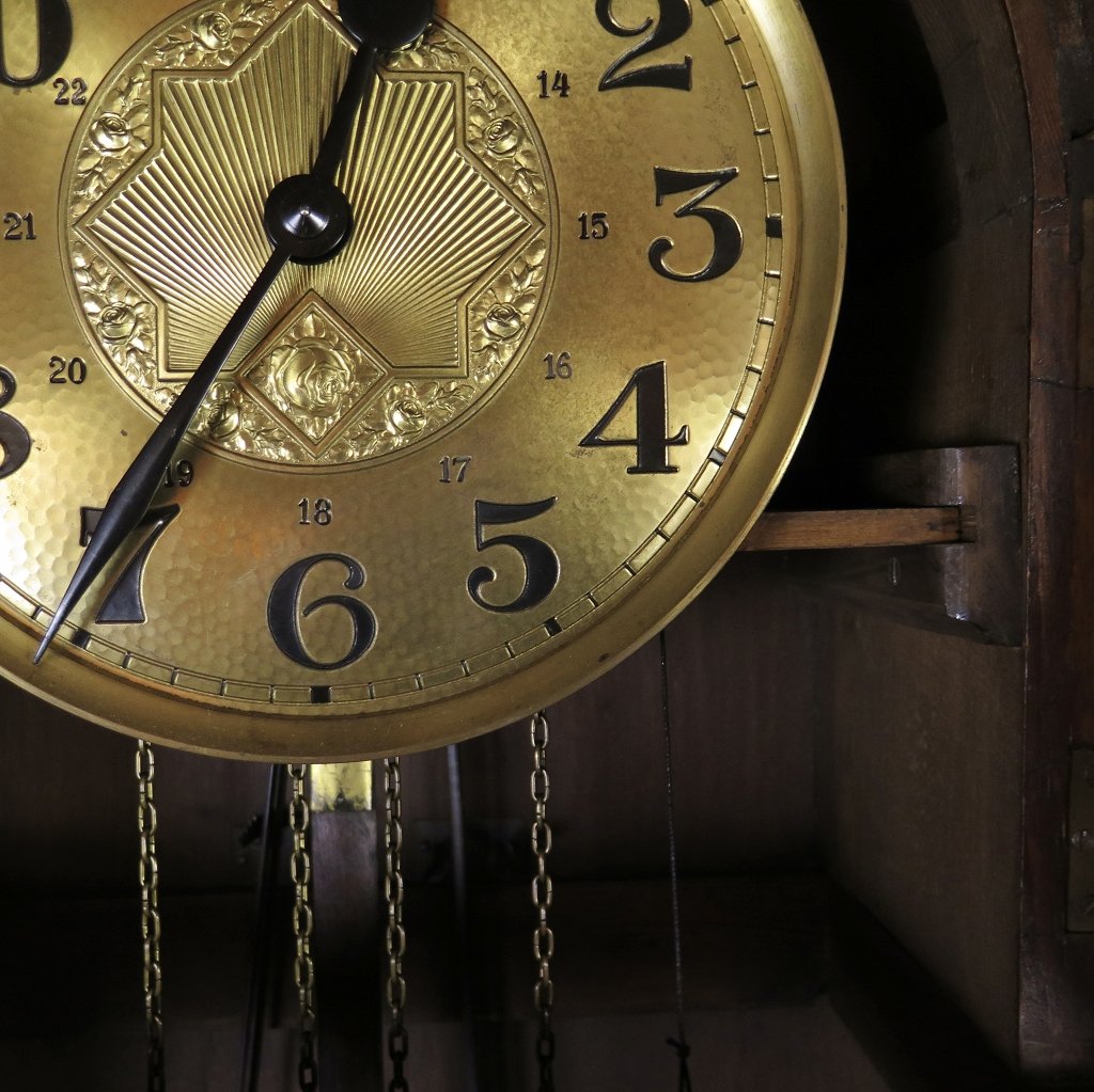 Standuhr Uhr Jugendstil 1910 Eiche