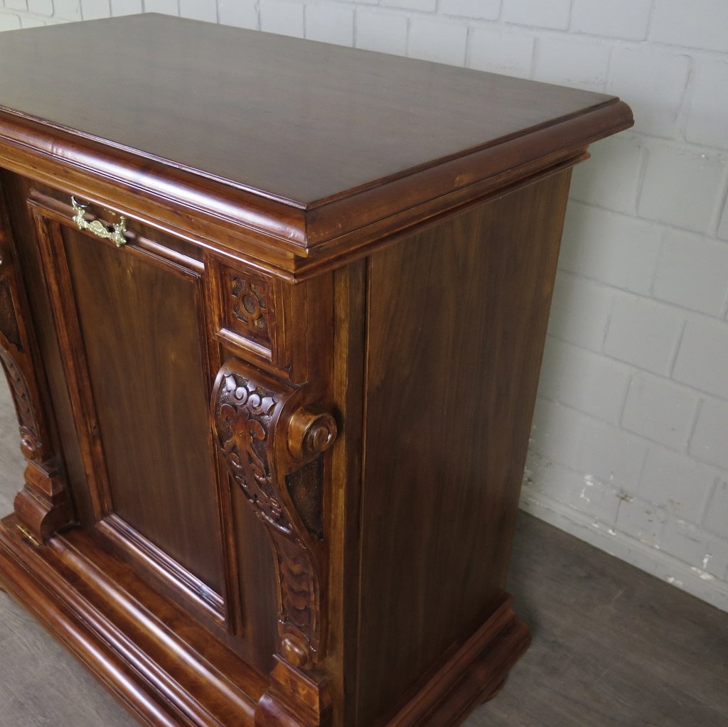 Unterschrank Schrank Spieluhr Gründerzeit 1880 Mahagoni