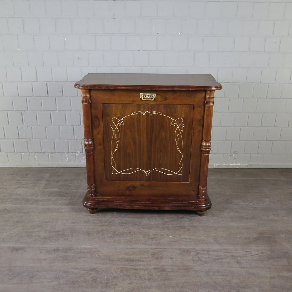 Unterschrank Schrank Spieluhr Lochmann Gründerzeit 1880 Mahagoni