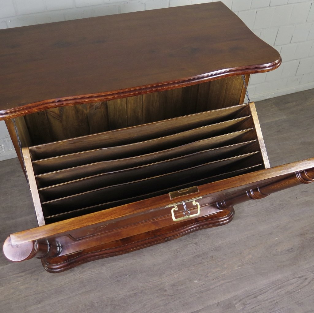 Unterschrank Schrank Spieluhr Lochmann Gründerzeit 1880 Mahagoni