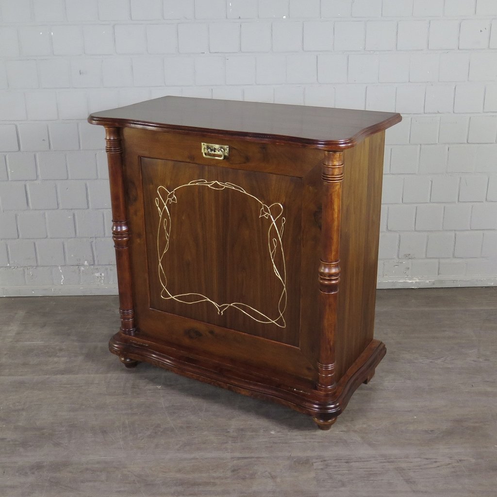 Unterschrank Schrank Spieluhr Lochmann Gründerzeit 1880 Mahagoni