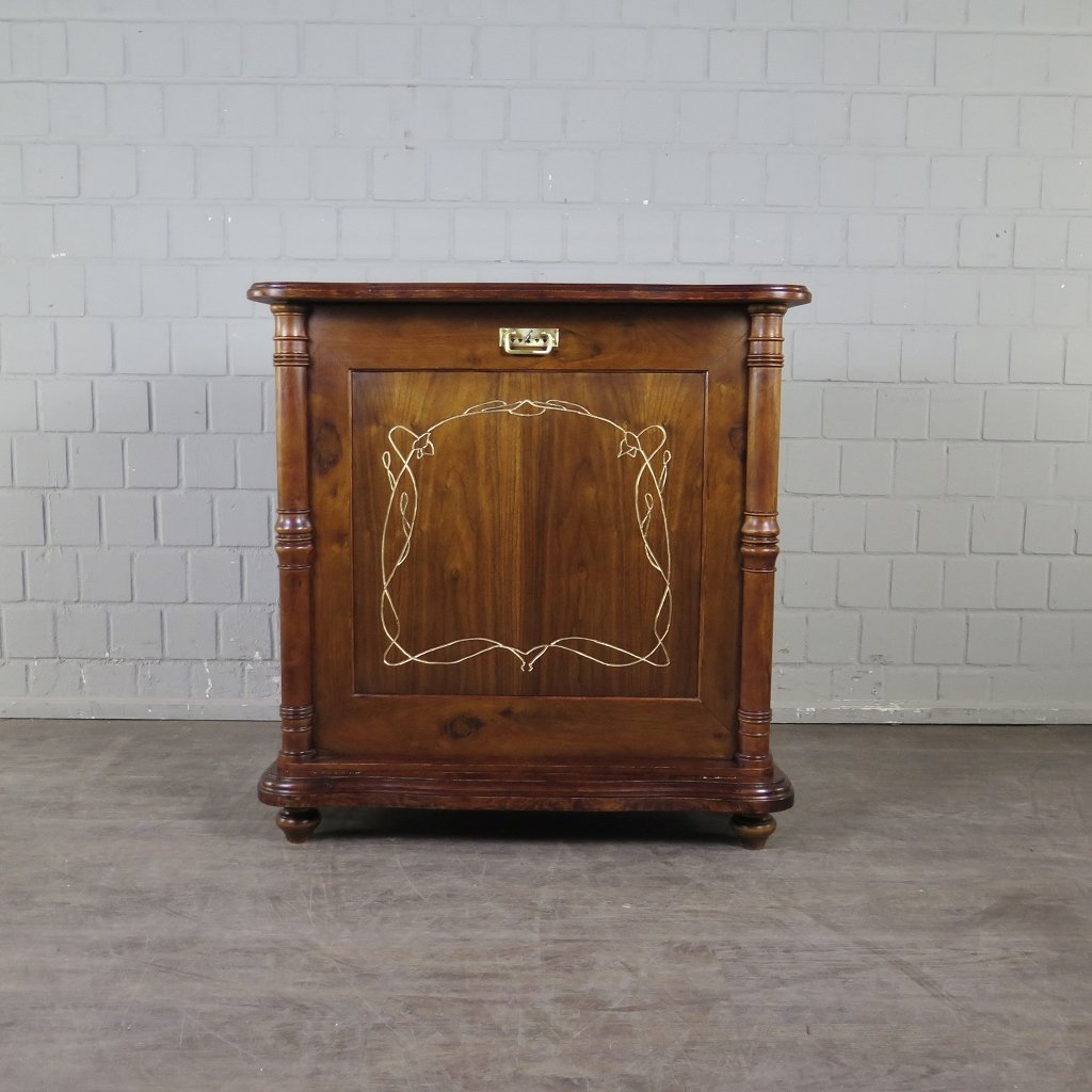 Unterschrank Schrank Spieluhr Lochmann Gründerzeit 1880 Mahagoni