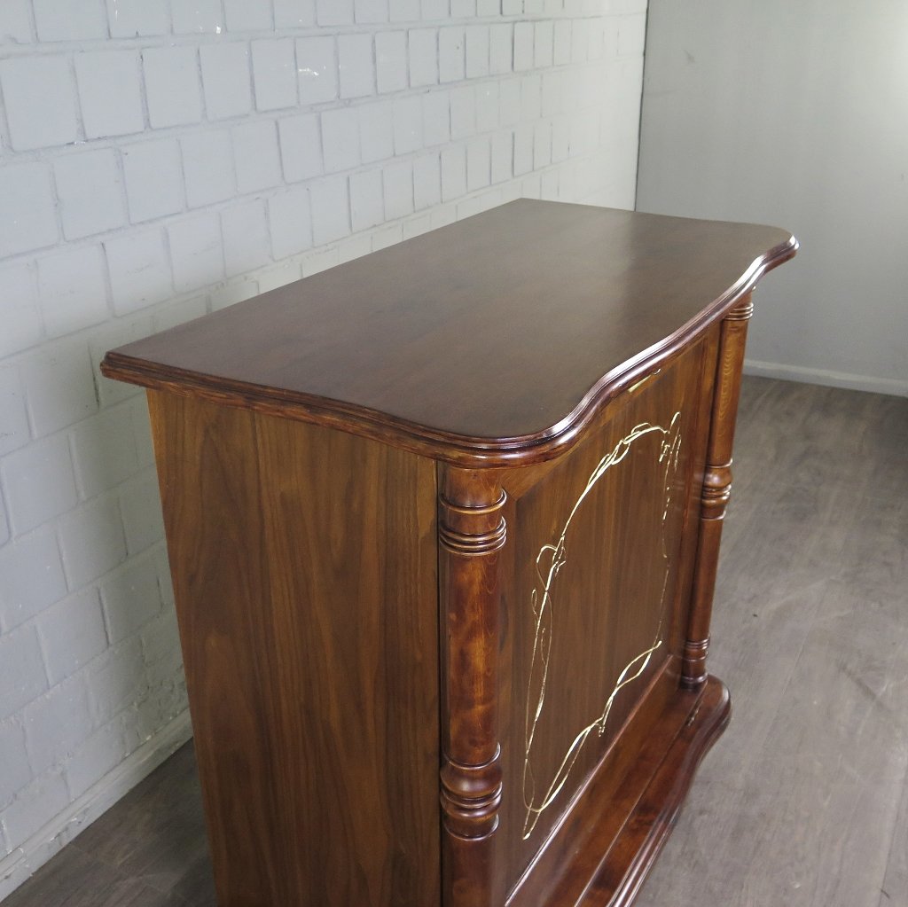Unterschrank Schrank Spieluhr Lochmann Gründerzeit 1880 Mahagoni