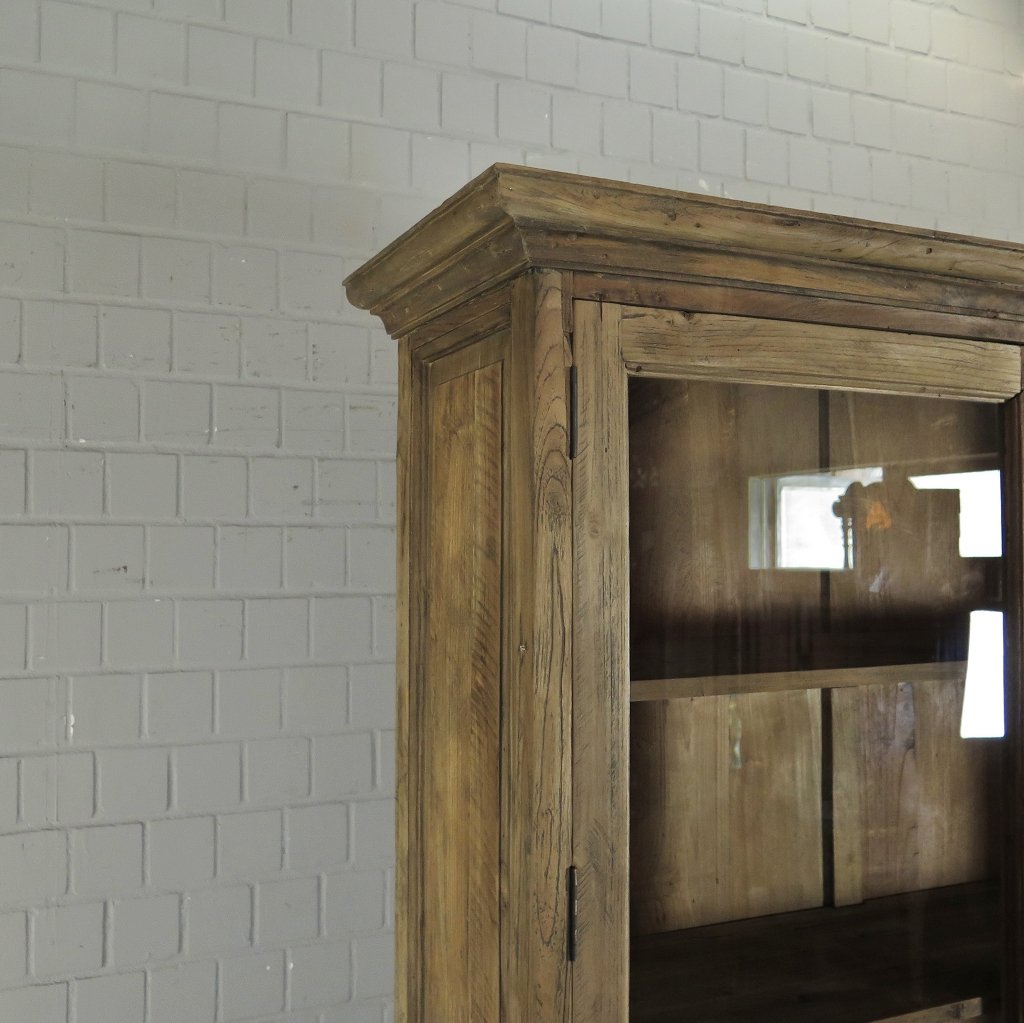 Vitrine Bücherschrank Teakholz 1,32 m
