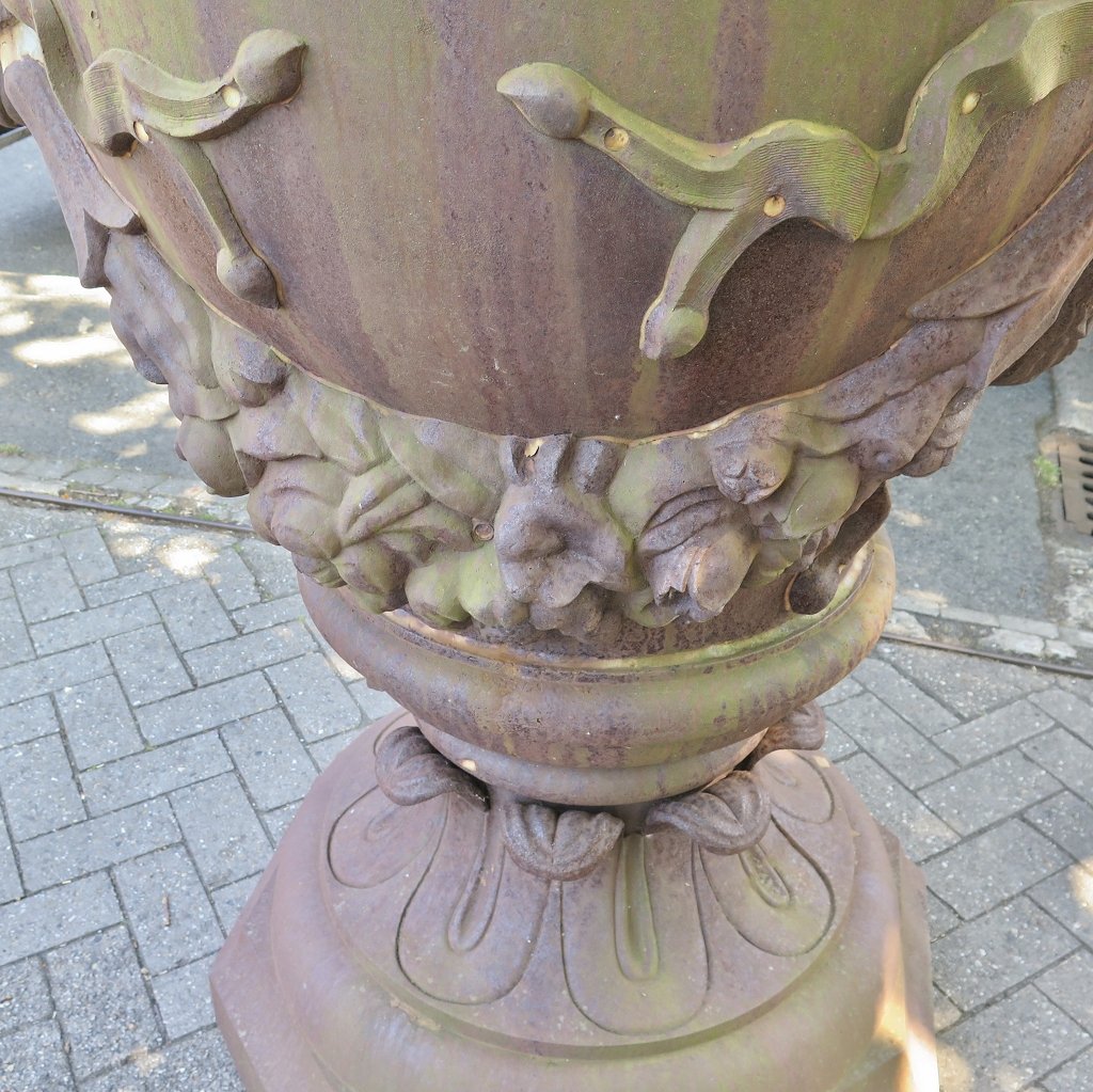 Set Blumenkübel Vase Amphore Gusseisen 1,75 m