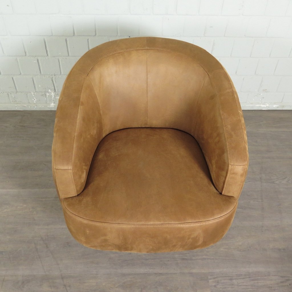 Retro Design Sessel Esszimmersessel Cognac