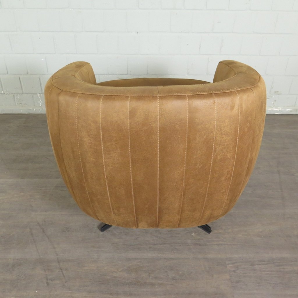 Retro Design Sessel Esszimmersessel Cognac