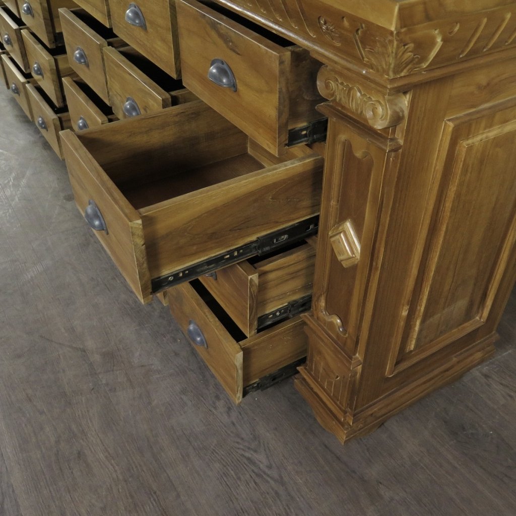Apothekerschrank Sideboard Anna Teakholz  2,50 m