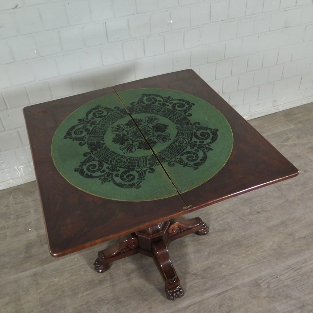 Klapptisch Spieltisch Beistelltisch Biedermeier 1830 Mahagoni