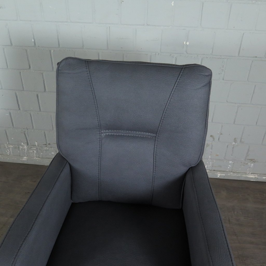 Stuhl / Sessel auf Rollen Grau