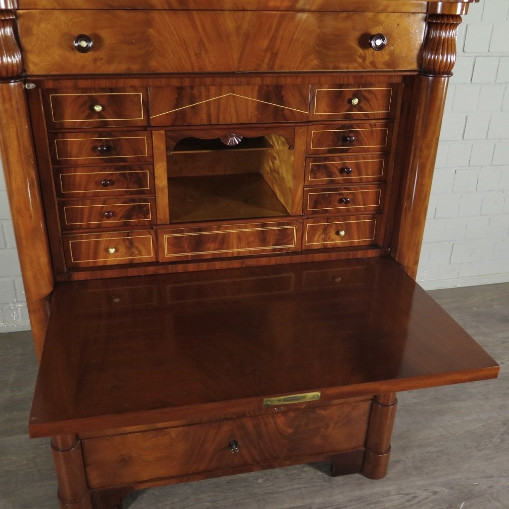 Sekretär Biedermeier 1830 Mahagoni