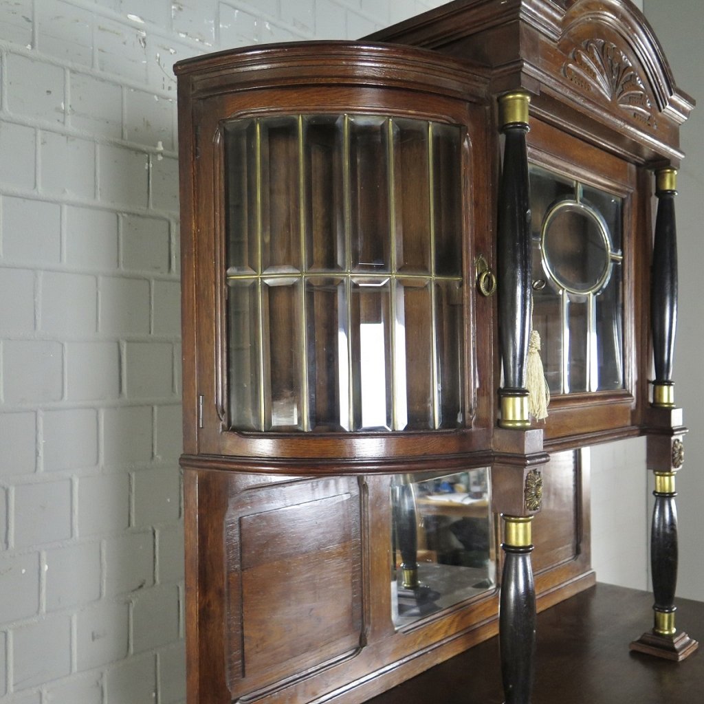 Buffetschrank Schrank Jugendstil 1910 Eiche
