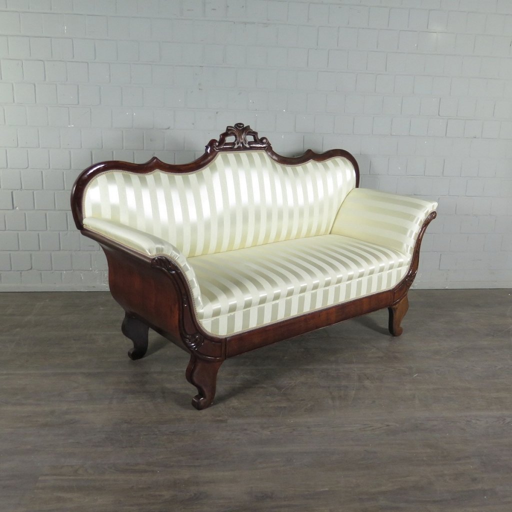 Couch Sofa Biedermeier 1850 Kirschbaum