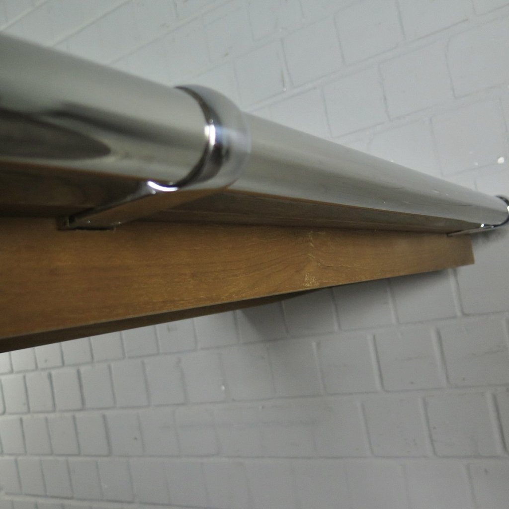 Wand-Stehtisch Bartisch Teakholz 1,28 m