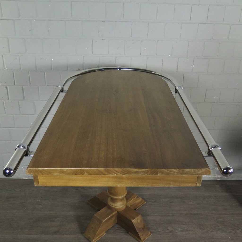 Wand-Stehtisch Bartisch Teakholz 1,28 m