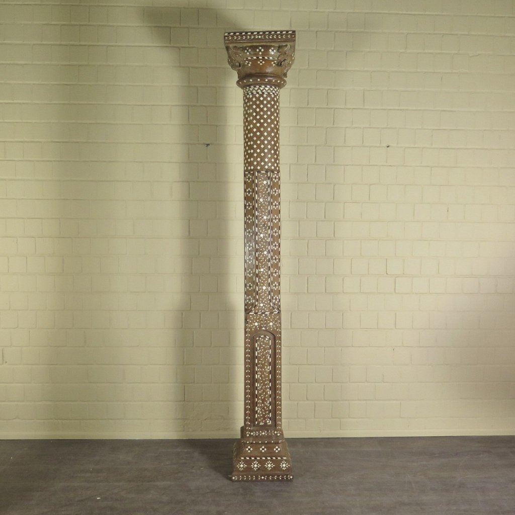 Säulen Säule Pfeiler 1910 Teakholz Set