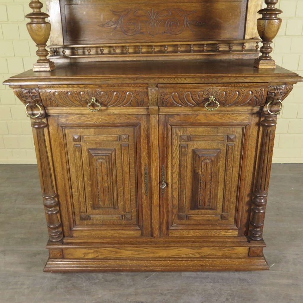 Buffetschrank Schrank Gründerzeit 1880 Eiche