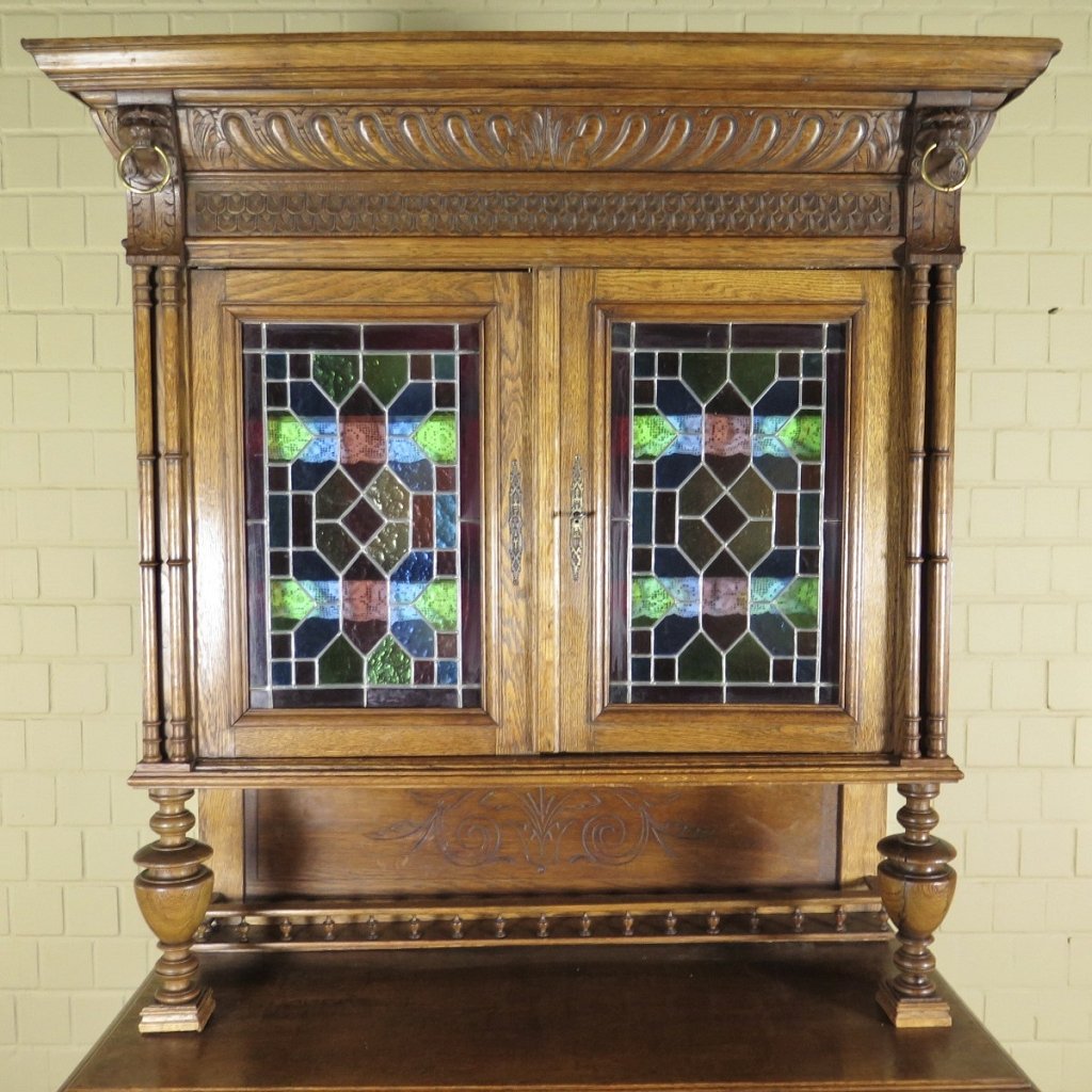 Buffetschrank Schrank Gründerzeit 1880 Eiche