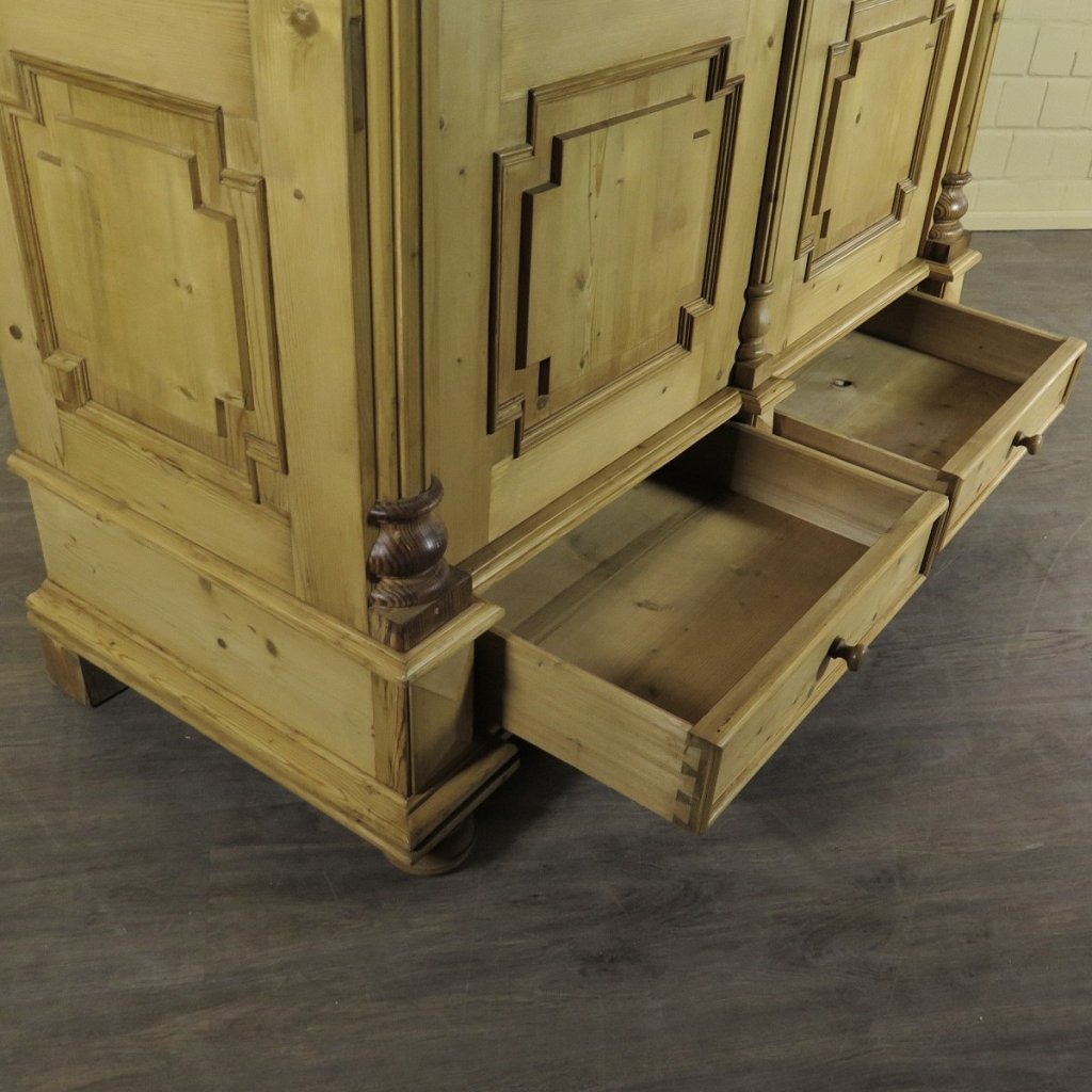 Schrank Kleiderschrank Gründerzeit 1880 Kiefer
