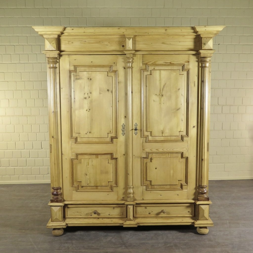 Schrank Kleiderschrank Gründerzeit 1880 Kiefer